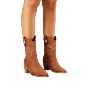 NEW BILLINI women's darla western-style ankle boot in brown